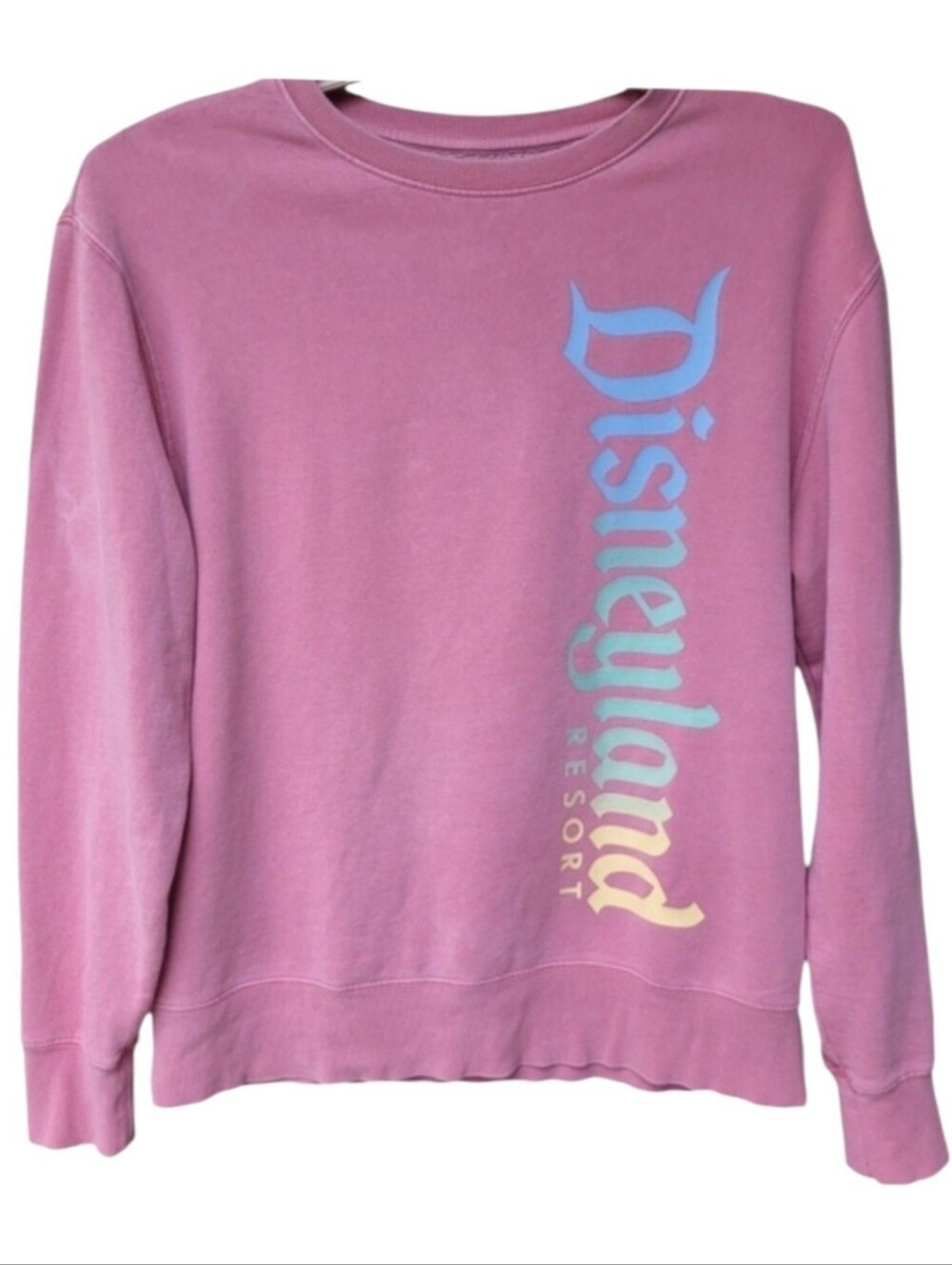 Disney Parks Disneyland Resort Pink Crewneck Sweatshirt Pastel Size M